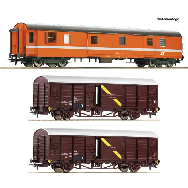 Roco 6600294 - 3er Set Postwagen ÖBB