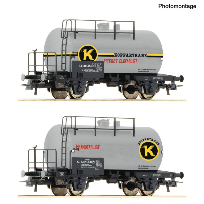 Roco 6600302 - 2er Set Kesselwagen Koppartrans