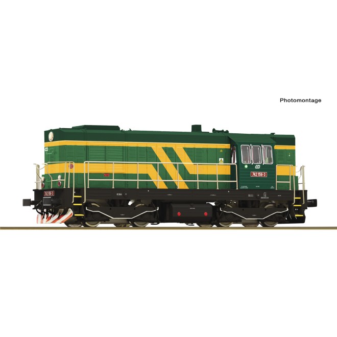 Roco 7310021 - Diesellok Rh 742 CD DC-Snd.