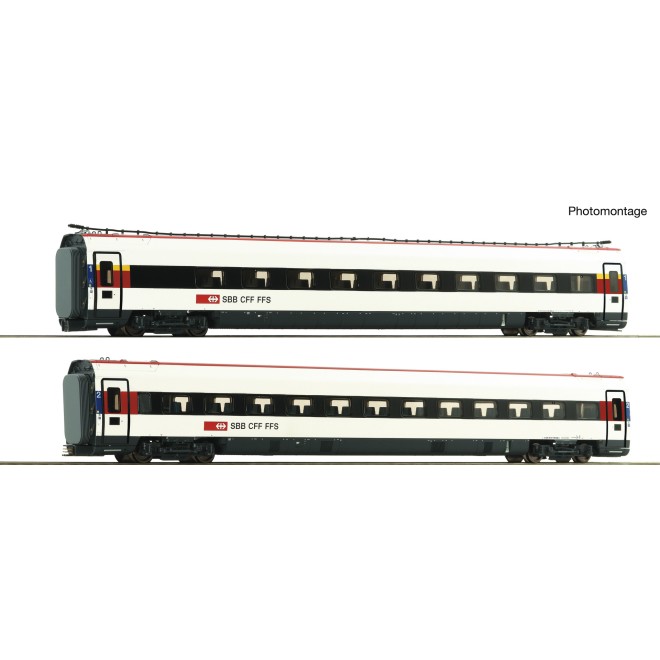 Roco 7720037 - 2er Set Ergänzung Triebzug ICN SBB AC+Innenbeleuchtung