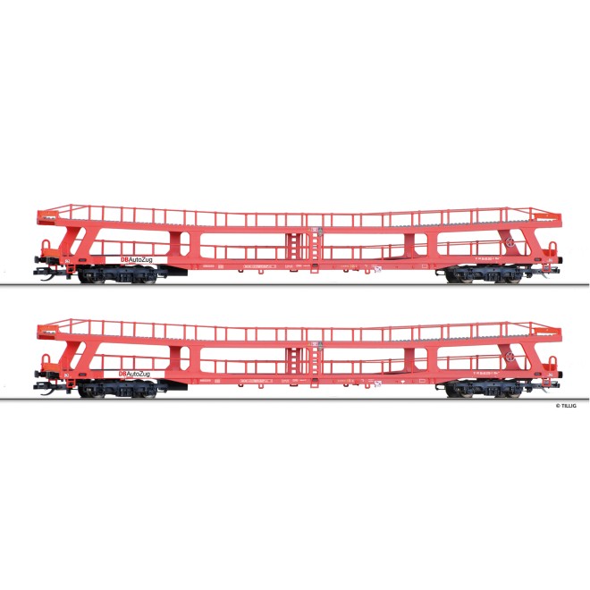 Tillig 01136 - Güterwagenset Autotransportwagen DDm 915 der DB AG