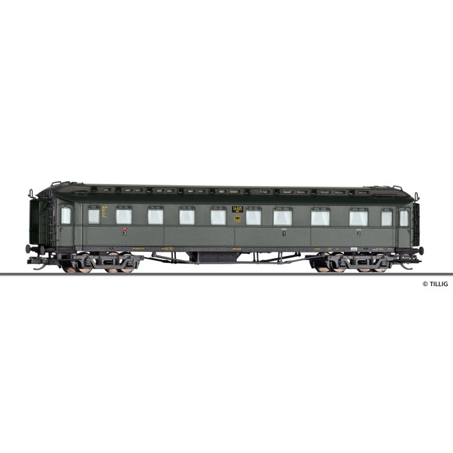 Tillig 12014 - Reisezugwagen 1./2./3. Klasse ABC4ü der DRG