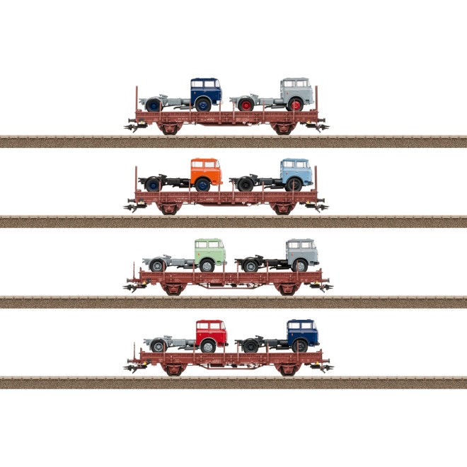Trix 24190 - Rungenwagen-Set DR