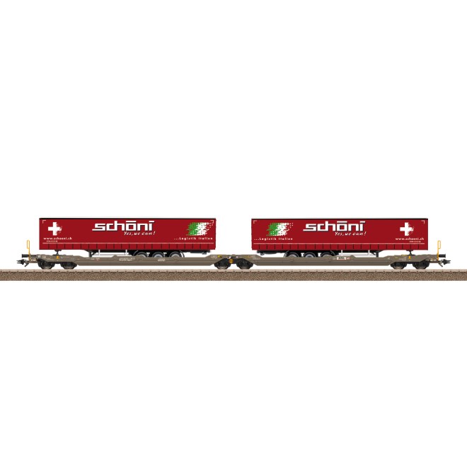 Trix 24475 - Gelenk-Taschenwagen Hupac
