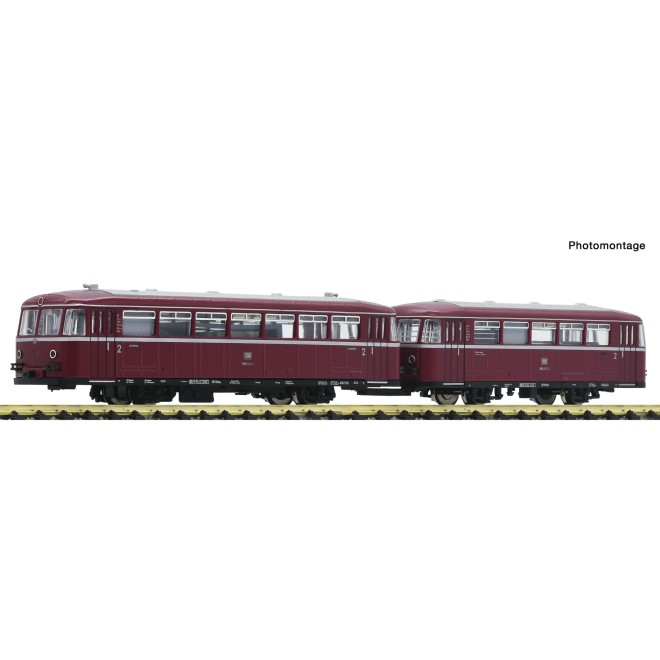Fleischmann 7770021 - Schienenbus-Garnitur 795 313-7 mit Beiwagen BR 995, DB