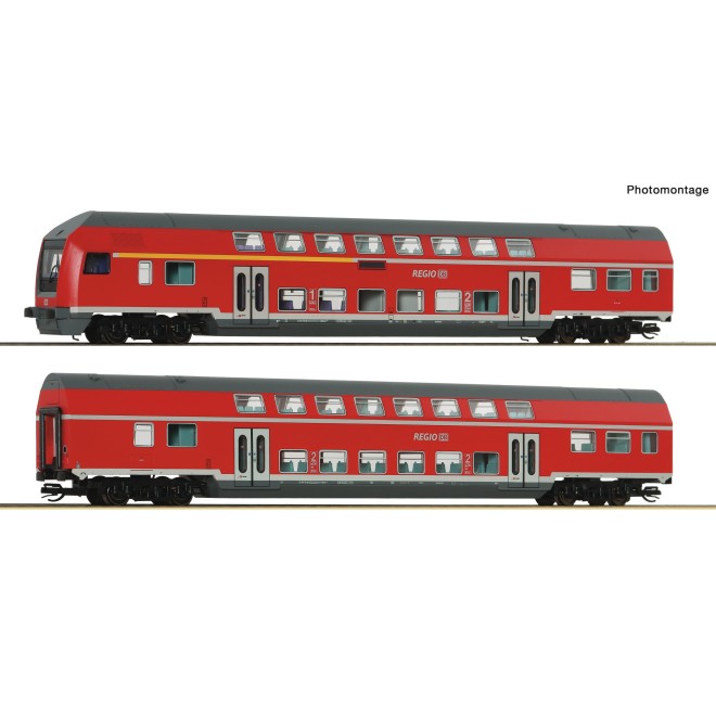 Roco 6290071 - 2-tlg. Set 1: Doppelstockwagen, DB AG