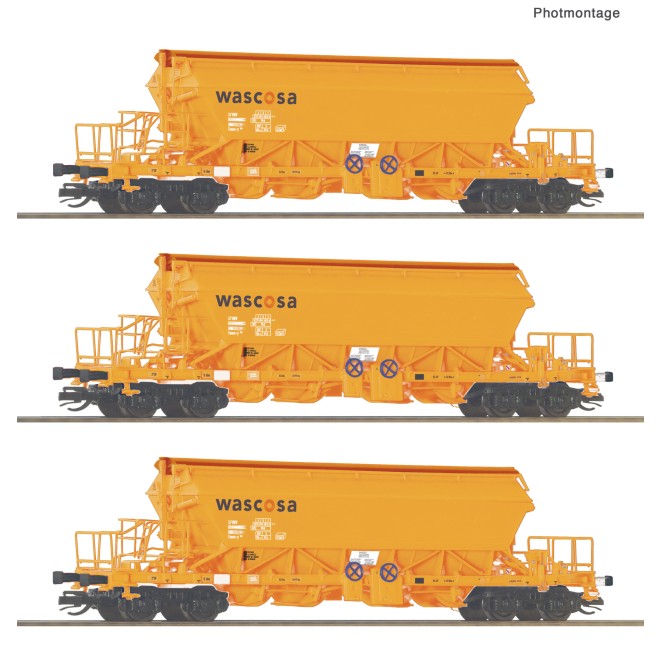Roco 6680063 - 3-tlg. Set: Kaliwagen, Wascosa