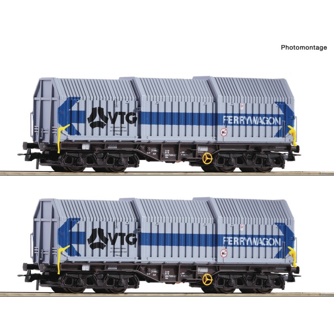 Roco 77051 - 2-tlg. Set: Teleskophaubenwagen, VTG