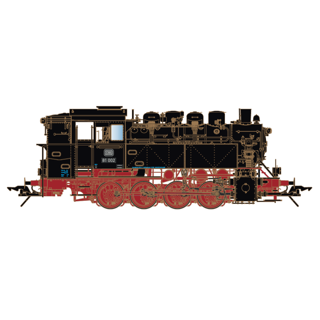 Lenz 40281-01 - Dampflok BR81 002, DB, Ep.3, DB-Keks
