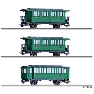 Tillig 01176 - Personenwagenset Museumsbahn "Summer Sale"