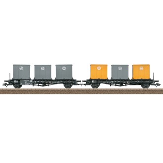 Trix 24161 - Rungenwagen-Paar Laabs "Sale"