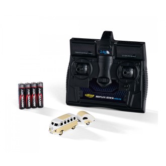 Carson 500504164 - 1:87 VW T1 SambaBus m.Wohnwag. 2.4G 100%