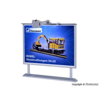 Viessmann 6336 - H0 Werbetafel mit LED-Beleuchtung - Messepreis