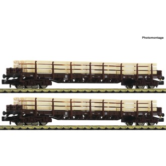 Fleischmann 6660048 - 2-tlg.Set Rungenw.+Holzbel.