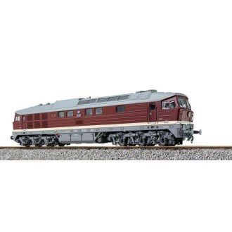 ESU H0 31353 - Diesellok 132 543, DR, bordeauxrot, Ep. IV, LokSound, Rauch, DC/AC Neuware
