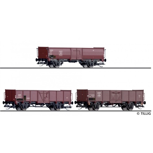 Tillig 01036 - Güterwagenset DB, SBB und DSB