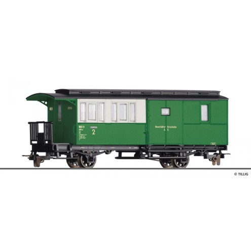 Tillig 03956 - Personenwagen mit Gepäckabteil KBPwi der NKB, Ep. III