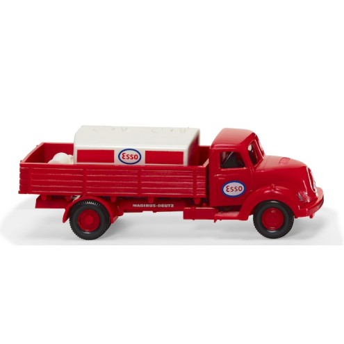 Wiking 043852 - Magirus Sirius "Esso" Pritschen-Lkw mit Aufsatztank
