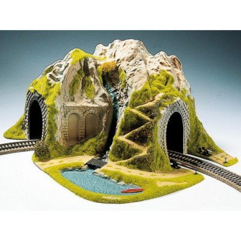 Noch 05170 - Ecktunnel 1-gleisig, gebogen, 41 x 37 cm HO