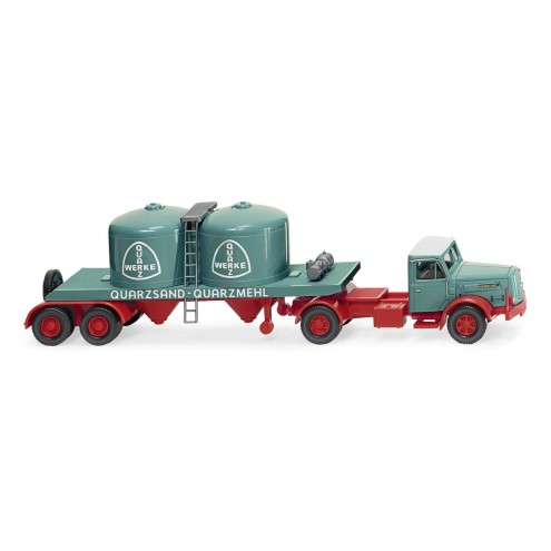 Wiking 053405 - Chemikaliensattelzug (Henschel) "Quarzwerke"