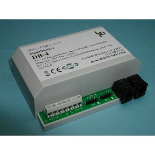 Littfinski 080073 - DB-4 DigitalBooster (für 2,5 oder 4,5 Ampere) aus der Digital-Profi-Serie!