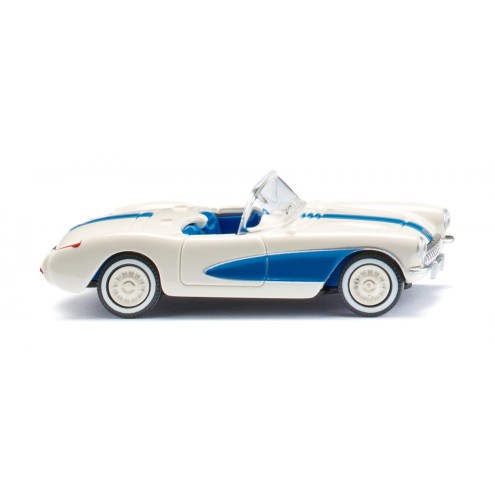 Wiking 081905 - Chevrolet Corvette - perlweiß/himmelblau