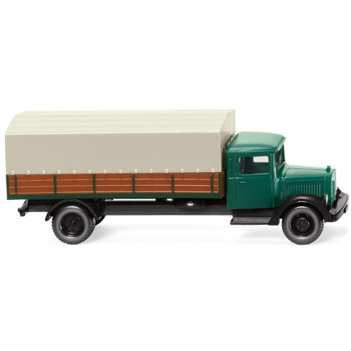Wiking 094307 - Pritschen-Lkw (MB L 2500) – kieferngrün