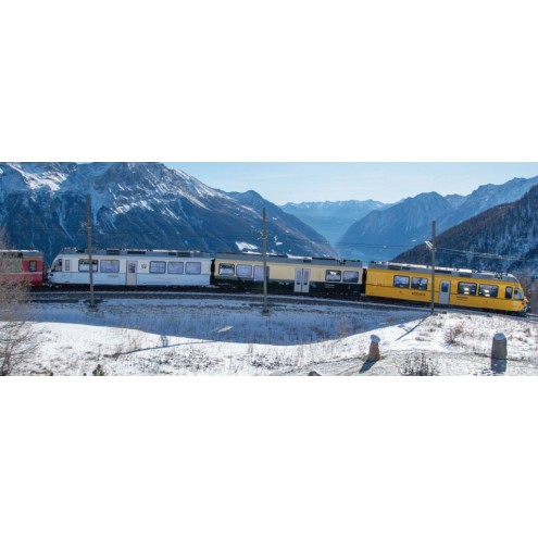 Kato 10-2221 - Triebzug ABe 8/12 Allegra, 3-tlg. RhB, Ep.VI, Ahnenzug