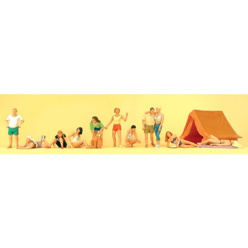 Preiser 10538 - Auf dem Campingplatz