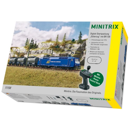 Minitrix 11158 - Digital-Startpackung "Güterzug" mit Baureihe 120