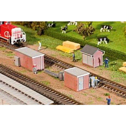 Faller 120239 - 3 Trafostationen Backstein