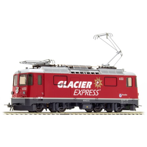 Bemo 1358183 - Elektrolokomotive Ge 4/4 II 623 „Glacier Express“ der RhB, Epoche VI mit Sound