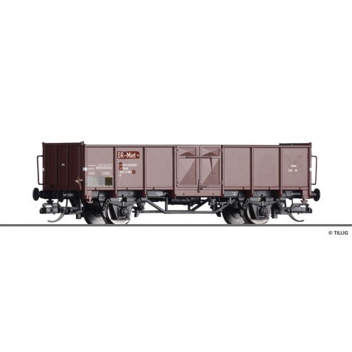 Tillig 14085 - Offener Güterwagen E der DR, Leihwagen von der DSB, Ep. IV