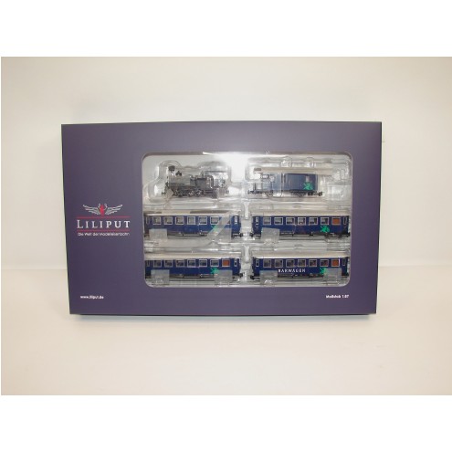 Liliput 140910 - 6-tlg. Zugset "Murtalbahn", 1 Dampflok und 5 Wagen, Ep.VI