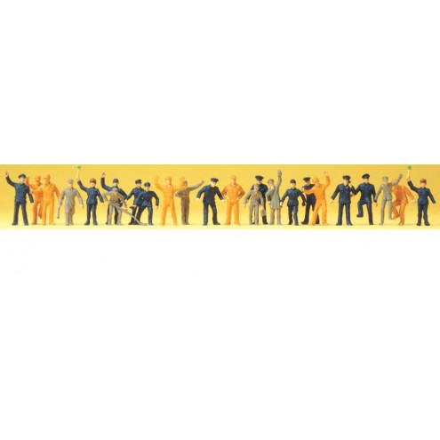 Preiser 14406 - Bahnpersonal, Rangierer