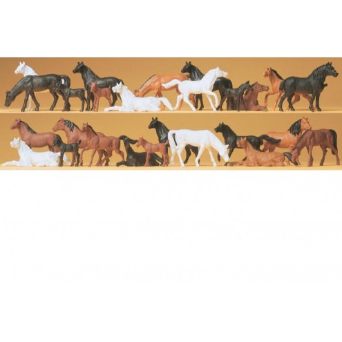 Preiser 14407 - Pferde
