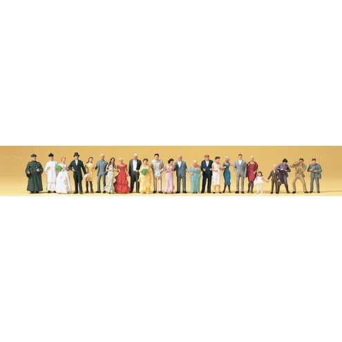 Preiser 14415 - Hochzeitsgesellschaft. 24 Figuren