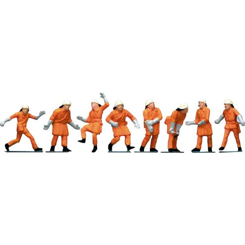 Faller 151036 - Feuerwehrleute, Uniform orange