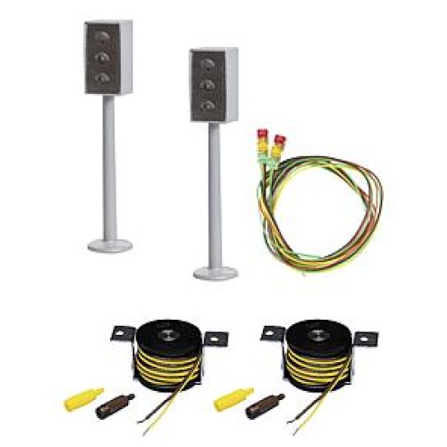 Faller 161656 - 2 LED-Ampeln mit Stopp-Stellen
