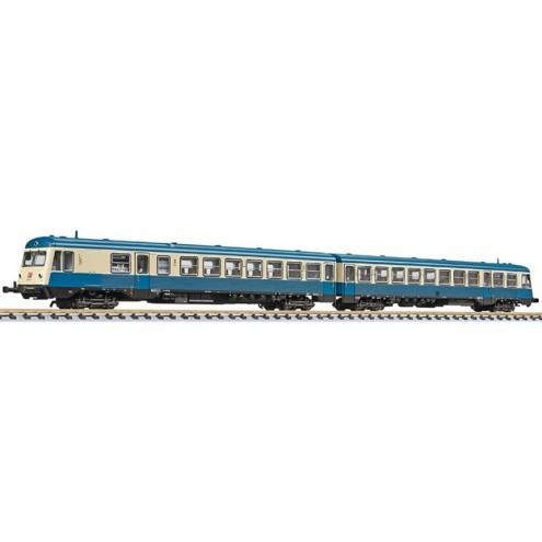 Liliput 163218 - Dieseltriebw., 628 005-1/628 015-0, ozeanblau, Kempten, "Schongau", Ep.V, Pufferbohlen