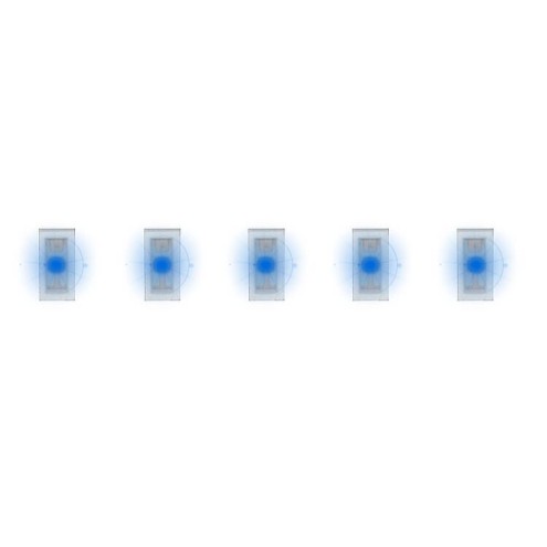 Faller163751 - 5 SMD-LEDs, blau