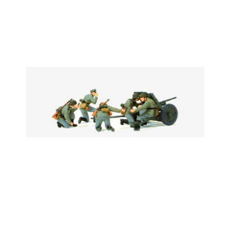 Preiser 16591 - 3,7 cm PAK L/45 im Gefecht mit Geschützbedienung. Deutsches Reich 1939-45