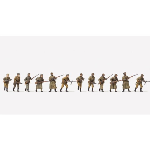 Preiser 16600 - Angreifende Infanterie unbemalt