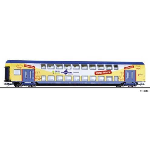 Tillig 16795 - Doppelstockwagen 2 Klasse der metronom Eisenbahngesellschaft mbH, Ep. VI