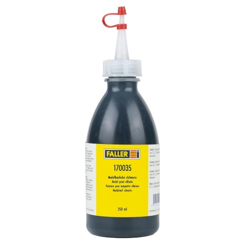 Faller 170035 - Modellbaufarbe Schwarz, 250 ml