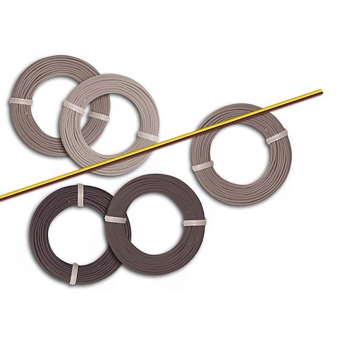 Busch 1780 - Flachbandkabel, 2-farbig braun/gelb