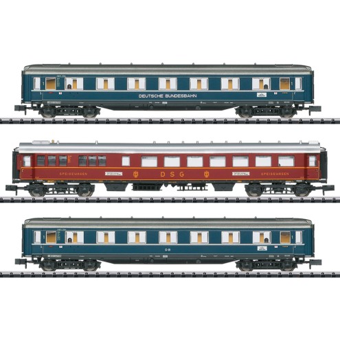 Minitrix 18259 - Schnellzugwagen-Set "F 41 Senator"