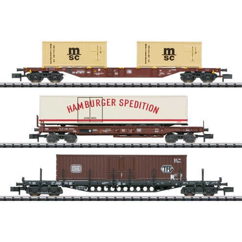 Minitrix 18702 - Güterwagen-Set "Containerverkehr" "Summer Sale"