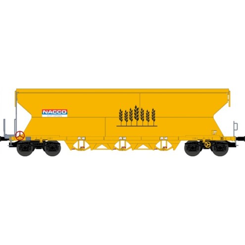 Nme 211607 - Getreidewagen Tagnpps 101m³, orange, NACCO, 8