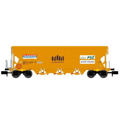 Nme 211660 - Getreidewagen Tagnpps 101m³, PSZ-SpedTrans, orange, NACCO